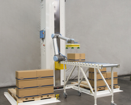 palletiser with a cobot