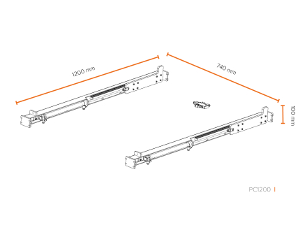 Technische tekening aantrekpunt